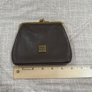 Dooney & Bourke Brown Leather Coin Purse